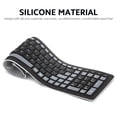 thumbnail image 3 of Teclado inalámbrico 2.4G 107 teclas Teclado portátil plegable de silicona suave a prueba d Abanopi Teclado, 3 of 6