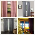 thumbnail image 4 of AK TRADING CO. Black & White Gingham/Checkered 100% Polyester Curtain Window Treatment and Decor Panel 56" x 108", 4 of 4