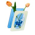 thumbnail image 3 of Jarrón de flores de acrílico transparente contemporáneo para exhibir ramos estéticos y decoración de habitaciones, 3 of 8