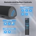 thumbnail image 5 of Barra de sonido, sistema de barra de sonido de cine en casa Bestisan de 80 W con función HDMI-ARC, altavoz de audio Bluetooth 5.0 inalámbrico y con cable (agudos/graves ajustables, 34 pulgadas, montaj, 5 of 5