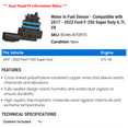 thumbnail image 2 of Water in Fuel Sensor - Compatible with 2017 - 2022 Ford F-250 Super Duty 6.7L V8 2018 2019 2020 2021, 2 of 2