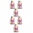 thumbnail image 2 of Qarigey 3 pack/lot Support Bra - Transpirable para máxima comodidad Cómodo sujetador sin costuras de nailon Top Fitness Sports Bra púrpura M púrpura METRO 2Conjunto, 2 of 6