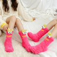 thumbnail image 4 of KRONDO Fuzzy Slipper Socks - 3 Pairs Plush Warm Winter Socks for Women, Soft & Thick for Home, Perfect Holiday Gift Set, 4 of 11