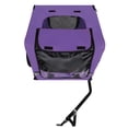 thumbnail image 6 of Leumius Pet Bike Trailer Dog Cart for Bicycle, Easy Folding Cart Frame, Quick Release Wheel, Non-Slip Floor, Internal Leash for Small and Medium Pets Purple, 6 of 9