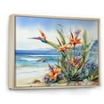 thumbnail image 2 of Designart "Seaside Birds Of Paradise" Birds Of Paradise Floater Framed Wall Art Prints, 2 of 5