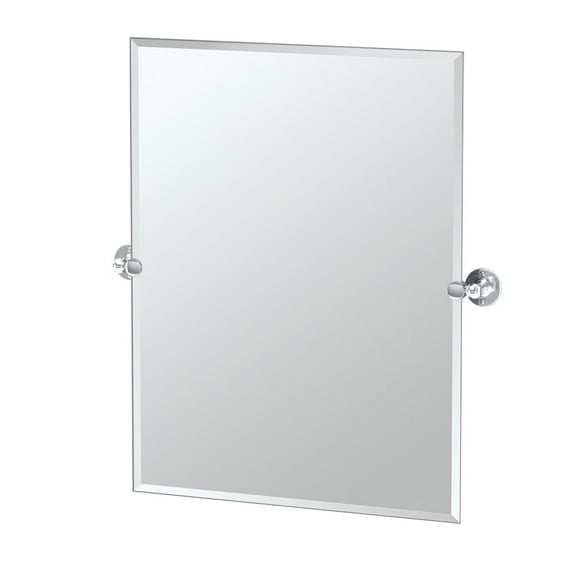 Gatco Cafe 31.5" Frameless Rectangle Mirror, Chrome