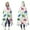 White Cartoon Dinosaurs-1, variant on Wearable Blanket,White Cartoon Dinosaurs Flowers Pattern Hooded Wearable Flannel Blanket for Adults & Teens,Winter Poncho Shawl Wrap Cape Cozy Anti-Pill,50"x60"