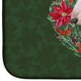 thumbnail image 4 of Bull Terrier Poinsetta Wreath Dish Drying Mat, 4 of 7