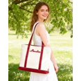 thumbnail image 3 of Bolsa tote de lona STELABUN personalizada bordada grande, 3 of 9