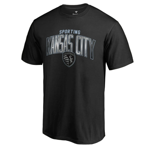 Men's Black Sporting Kansas City Arch Smoke T-Shirt