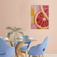 thumbnail image 2 of ZFLMY Grapefruit Citrus Fruit Slice Wall Decor Canvas Wall Art for Home Living Room Bathroom Bedroom Office, Ready to Hang 12x16in, 2 of 5