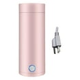 thumbnail image 2 of Taza de agua eléctrica de 400 ml, botella de caldera de agua caliente, adaptador de EE. UU., Mini termo de viaje con aislamiento al vacío, para té, Rosado perfecl Hervidor eléctrico, 2 of 8