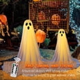 thumbnail image 7 of TETOU 2Pcs Hallowe'en Decorations Outdoor, Spooky Ghost Hallowe'en Decor with Remote Control String Lights, Hallowe'en Ghost Lights for Porches Yards Gardens Lawn, 7 of 7