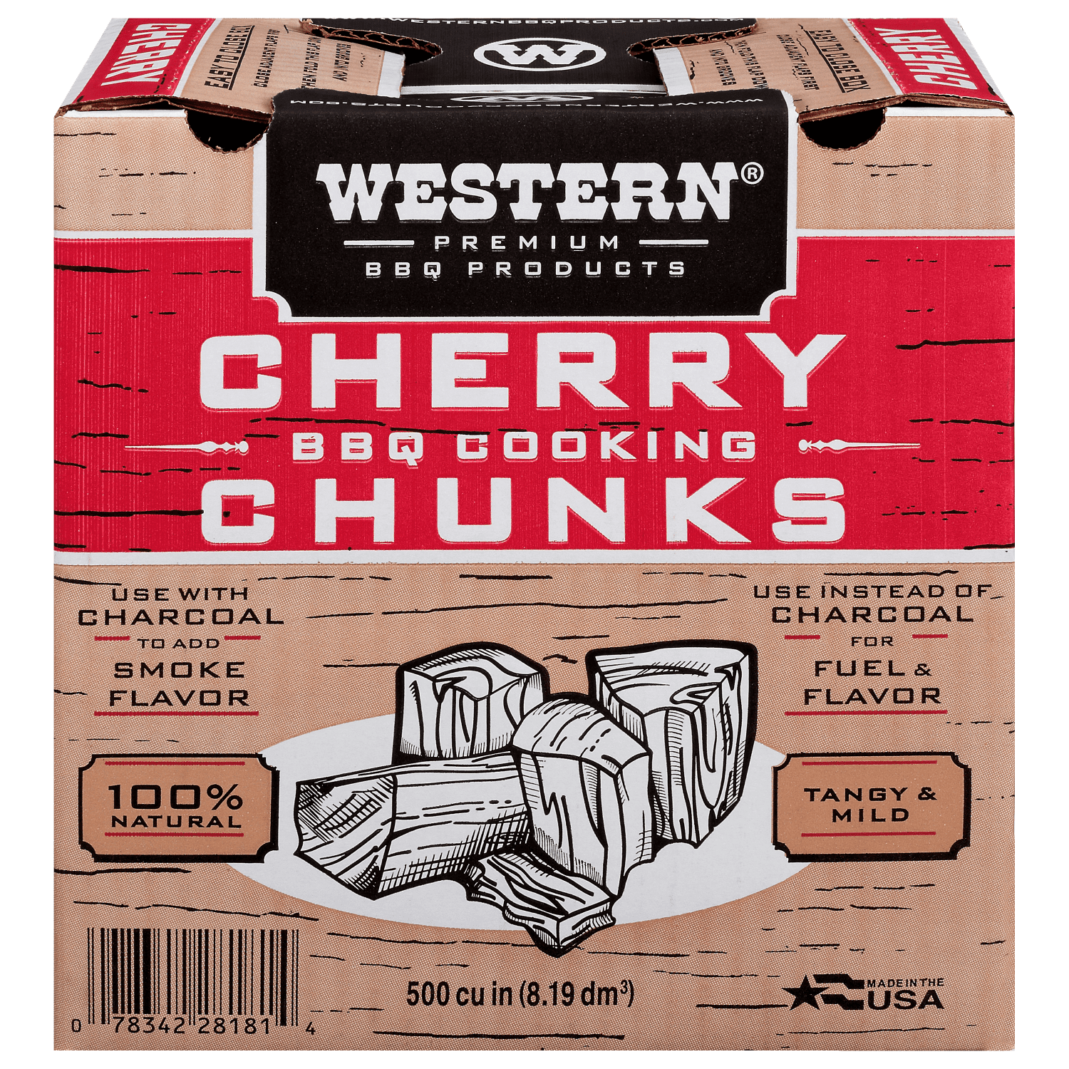 Western 500 CU IN Cherry Chunk Box