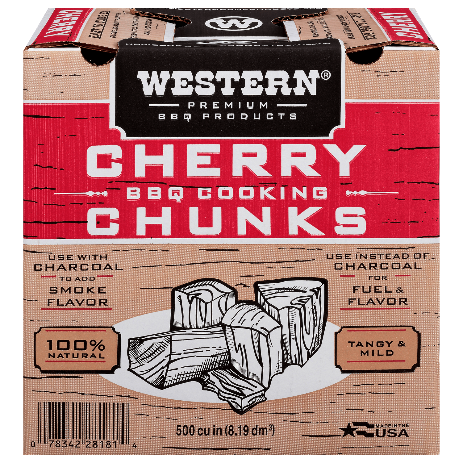 Western Premium Cherry BBQ Smoking Wood Chunks