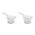 thumbnail image 3 of jesticaly French Fries Baskets Mesh Restaurant Vegetables Kitchen Supply Multi-function Baking Tool Onion Rings Lightweight Silver 10.5*8.5*6.5cm 2Set, 3 of 6