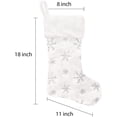 thumbnail image 2 of 4 Pack White Christmas Stockings, 2 of 4