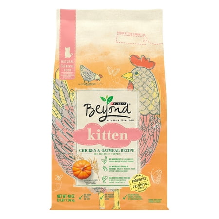 UPC: 0017800191807 | Purina Beyond High Protein Natural Kitten Food Kitten Chicken & Oatmeal Recipe 3 lb. Bag