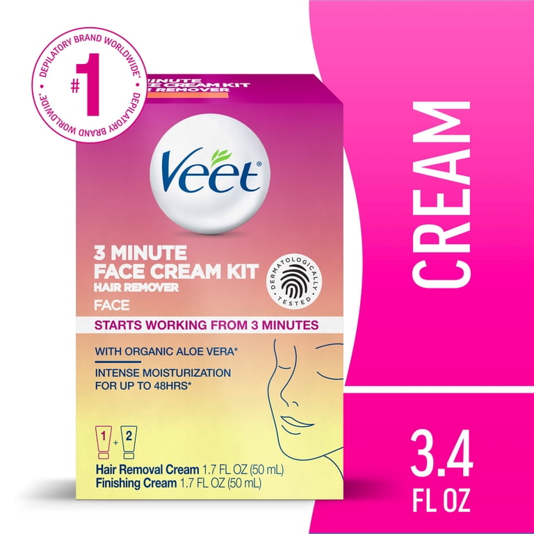 Veet 3 Minute Facial Hair Removal Cream Kit photo 1
