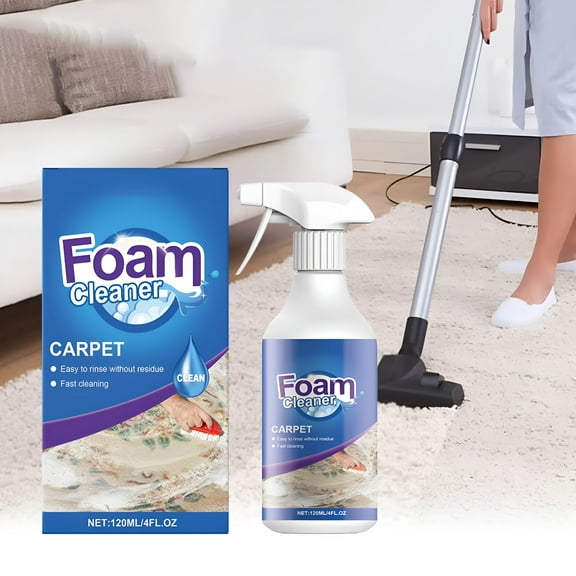 RAGUPEL Carpet Wash Foam Cleaner For Cleaning Stubborn Stains And Removing Sweat Stains 120Ml,Colorful