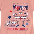 thumbnail image 3 of SpongeBob SquarePants - Shine Like Fireworks  - Toddler & Youth Girls Short Sleeve Graphic T-Shirt, 3 of 7