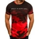 thumbnail image 4 of Hombres verano coreano seda deportes delgada manga corta camuflaje gimnasia correr baloncesto camiseta ropa superior Noticed FS7570-03, 4 of 7