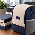 thumbnail image 4 of Insulated Lunch Bag | Lunch Bag with Shoulder Strap | Insulated Cooler Bag for Work and Picnic | Navy Portable Cooler Bag for Men and Women, 4 of 6