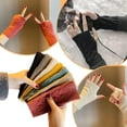 thumbnail image 4 of Warm Wrist Short Gloves - Womens Fingerless Cable-Knit Wrist Warmers, Soft Skin-Friendly Arm Warmers for Autumn Winter, 4 of 8