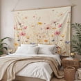 thumbnail image 3 of Pastoral Vintage Botanical Tapestry for Bedroom Wall Hanging Tapestry, Spring Summer Floral Ceiling Backdrop Tapestries Poster Blanket Wall Decor for Teens Room Living Room Dorm 59" x 90", 3 of 8
