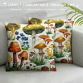 thumbnail image 3 of ONETECH Mushroom Throw Pillow Covers,Cute Colorful Plants Pillow Cases Decorative Square Pillowcases for Home Bed Sofa Living Room Farmhouse Outdoor, 3 of 5