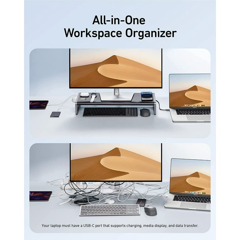 Anker 675 USB-C Docking Station (12-in-1 Monitor Stand Wireless