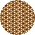 thumbnail image 1 of Ahgly Company Machine Washable Indoor Round Transitional Orange Area Rugs, 5' Round, 1 of 7