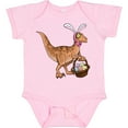 thumbnail image 3 of Inktastic Easter Velociraptor with Bunny Ears Boys or Girls Baby Bodysuit, 3 of 5