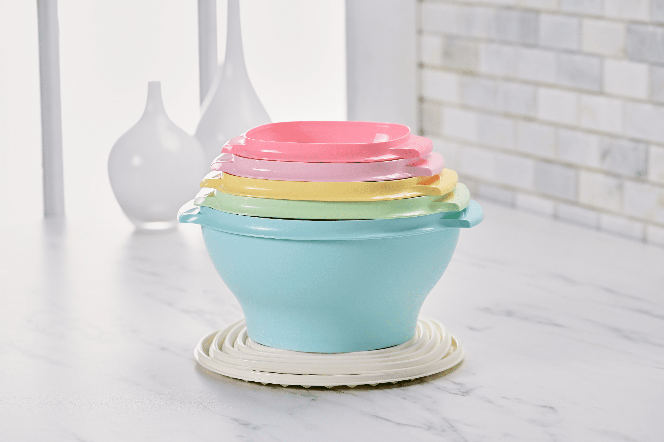 Tupperware, vintage, gobelets pastel empilables, Lot de 4, 12 oz #115 Quatre couleurs - Canada