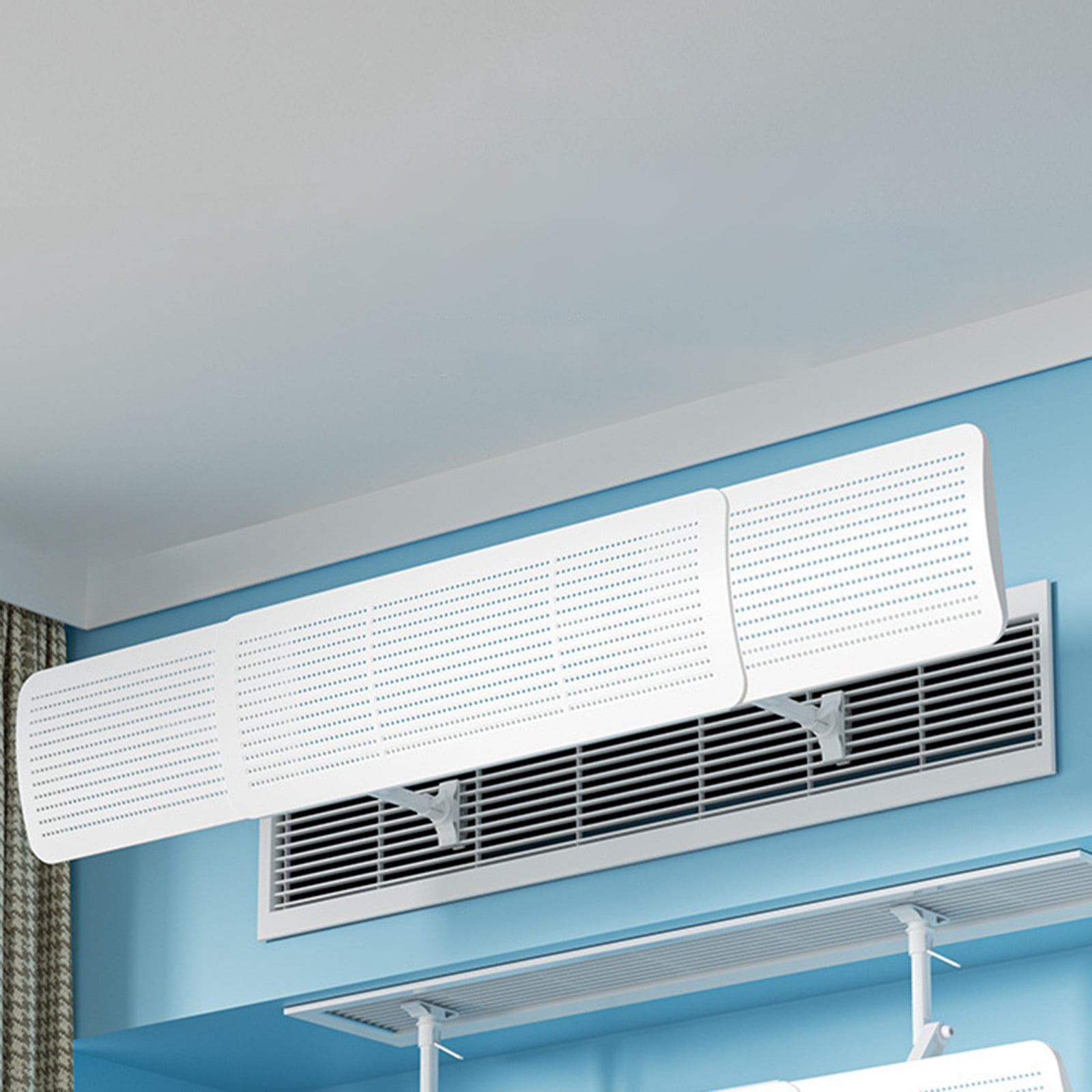 Adjustable Air Conditioner Wind Deflector Stretchable AC Vent Cover Direct Blow Cool Air For Home Door Knob Wall Shield 3 1/4 Carpet Door Stop Door Hinge Pin Kids Door Stoppers Floor Door Water
