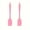 2 Pack Pink, variant on 2pcs Silicone Spatula, Silicone Spatula Scraper, Mini Silicone Spatula, Jam Spatula, High Temperature Resistant Cream Spatula, Stirring And Baking Tool, Kitchen Utensils, Apartment Essentials