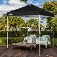 thumbnail image 2 of EAGLE PEAK 6.6 ft x 6.6 ft Pop Up Canopy Tent Instant Outdoor Canopy Easy Set-up Straight Leg Folding Shelter with Wheeled Bag, 2 of 9