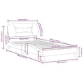 thumbnail image 5 of Bowery Hill Contemporary Twin Solid Pine Wood Bed Frame in Dark Grey, 5 of 8