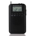 thumbnail image 4 of Am Fm Radio Portable Radio Desk Radio Pocket Radio Black, 4 of 5