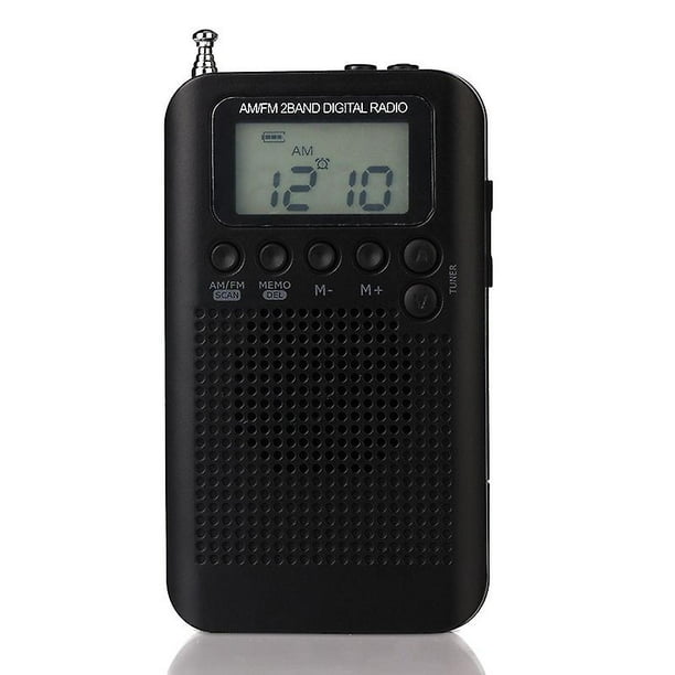 Radio Am Fm Radio portable Radio de bureau Radio de poche Noir 