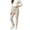 Khaki, variant on Fancifize Fleece Lined Leggings for Girls High Waist Cotton Blend Legging Pants Winter Thermal Yoga Tights, 2-15 Years