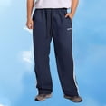thumbnail image 2 of XDZJLR Mens Pants Casual Fashion Drawstring Design Class Adjustable Bundle Feet Thin Pant, 2 of 4