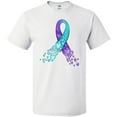 thumbnail image 3 of Inktastic Suicide Prevention Ribbon with Blue and Purple Hearts T-Shirt, 3 of 5