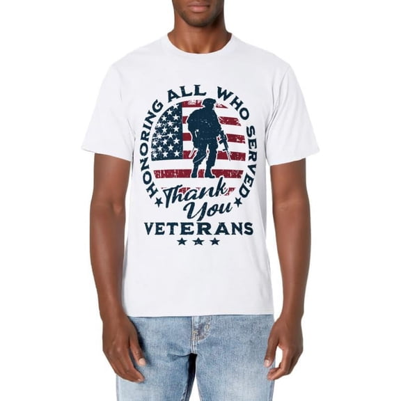 Honoring All Who Served Thank You Veterans Day Memorial Day T-Shirt
