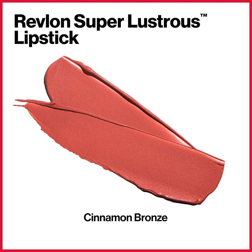 Pack of (2) REVLON Super lustrous lipstick, moisturizing with vitamin e, Cinnamon Bronze, 0.15 Ounce