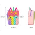 thumbnail image 4 of Bandolera HUOGUO It con dibujos animados de unicornio para niñas con monedas de poliuretano, 4 of 4