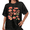 Black-4, variant on Women Casual Yellow Orange Mango Graphic Tees Cotton Crew Neck Printed T Shirt Tops Mineral Wash Black S-2XL Plus Size