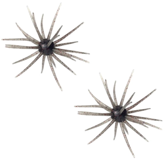 Decorr 2PCS Soft Fishing Lures, 3.54" Artificial Sea Urchin Swimbaits, TPE Floating Soft Baits for Bass Trout Freshwater Saltwater Fishing (Red)