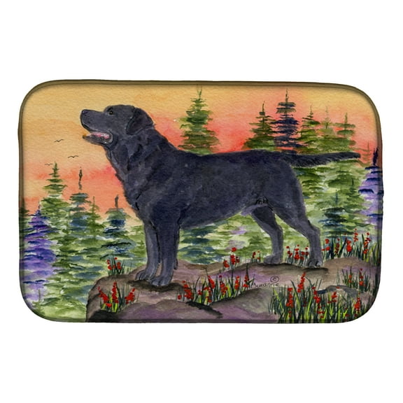 Caroline's Treasures Labrador Dish Drying Mat
