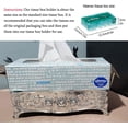 thumbnail image 3 of ABCISI Rose Tissue Box Holder, Stylish Bling Acrylic Tissue Box Cover for Bathroom Vanity Countertops, Bedroom Dressers, Night Stands, Desks & Tables (Gold), 3 of 7